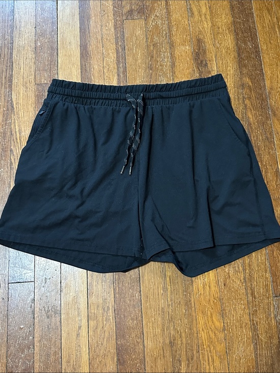 Pacific Trail Pants - Pacific Trail Black Elastic Waist Lounge Shorts, Large